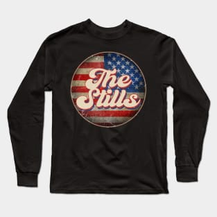 American Flag Personalized Stills Proud Name Birthday Long Sleeve T-Shirt